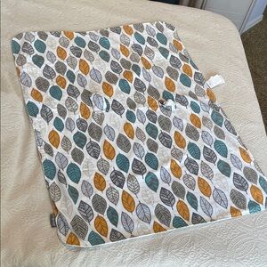 Eddie Bauer 3 in one car seat cover Leaf Patterned Baby Blanket nursing cover